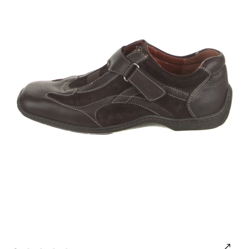 Donald Pliner Black Brown Leather Casual Shoes
